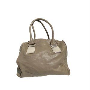 Banana Republic Leather Hobo Purse Gray